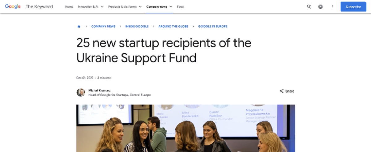 25 new startup recipients of the Ukraine Support Fund