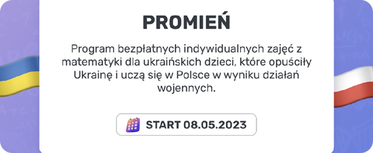 Ukraińskie dzieci w Polsce mogą otrzymać bezpłatne lekcje matematyki. Jak się zgłosić?