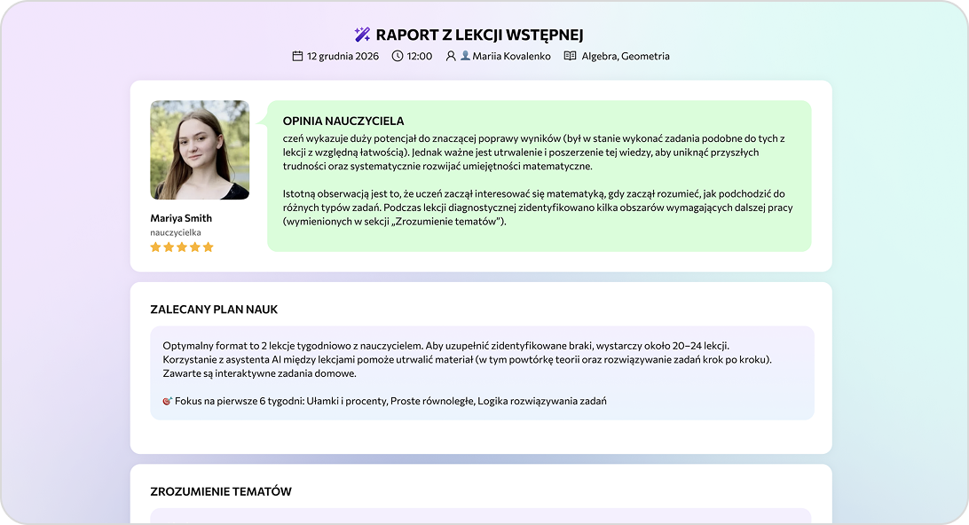 Tworzenie jakościowych raportów o nauce w 5 minut