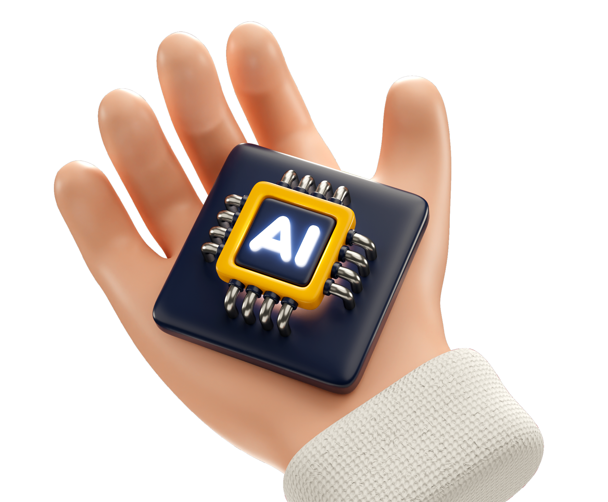 PIC Microchip in the hand